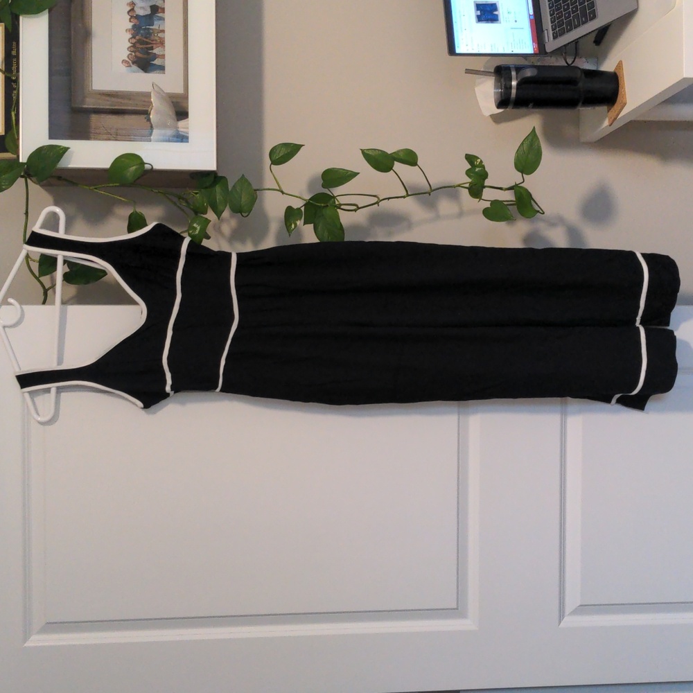 Sienna Sky Black Jumpsuit with White Accents